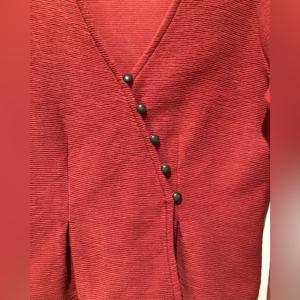 Madewell Texture & Thread Button-Wrap Top, Size S… - image 2